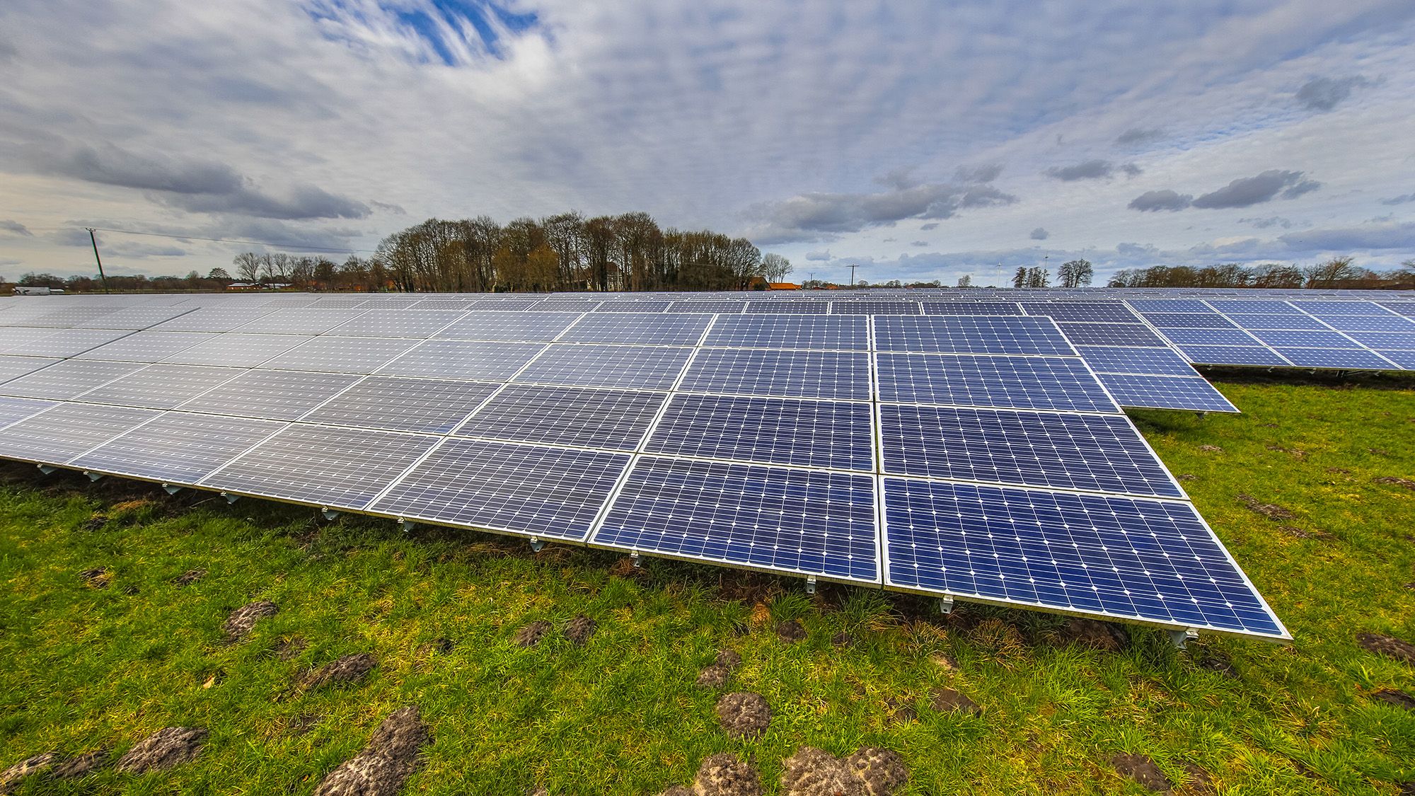 Imatge d'arxiu d'un parc solar.