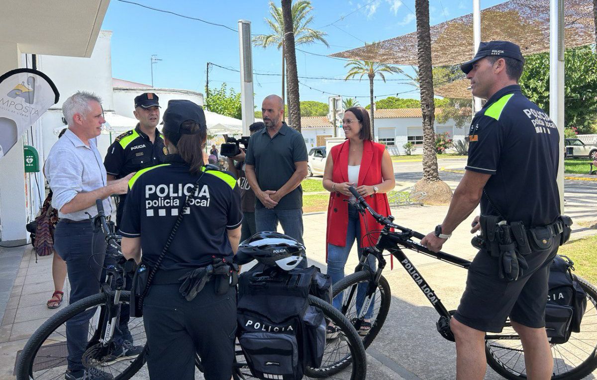 Unitat ciclista de la Policia Local d'Amposta