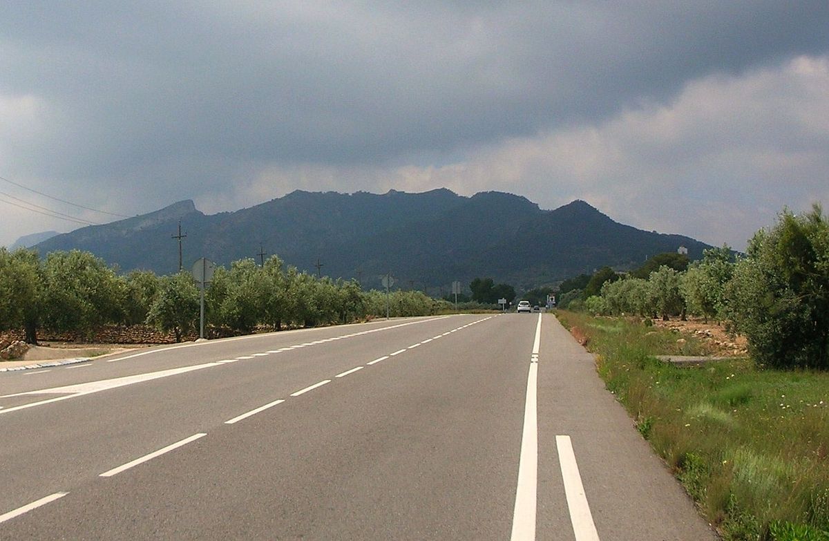 La carretera C-12 en una imatge d'arxiu