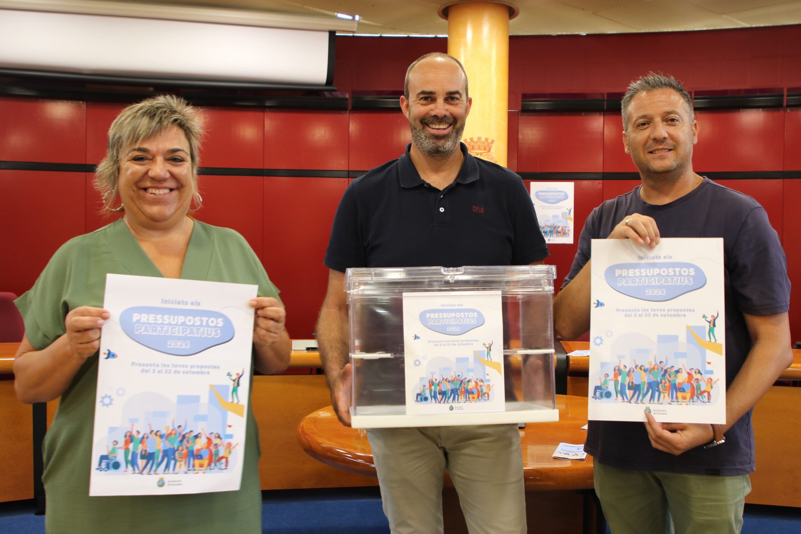 Presentació dels pressupostos participatius a l'Ajuntament de Roquetes