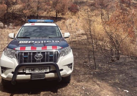 La coordinació amb Agents Rurals ha permès relacionar-ne tres d’ells amb un incendi forestal al juliol a Xerta.