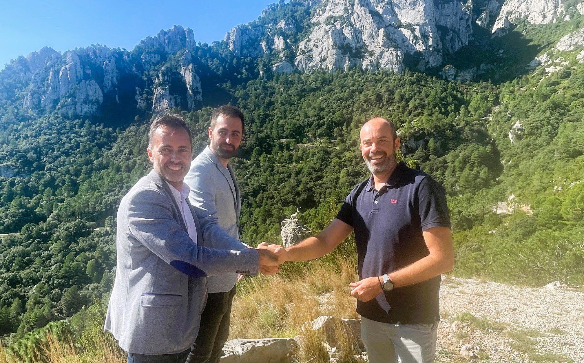 Presentació de la Mancomunitat dels Ports amb els alcaldes de Tortosa, Roquetes i Alfara de Carles presents