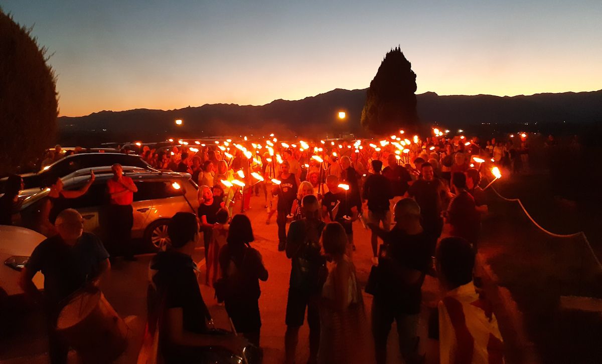 Setzena Marxa de Torxes per la Independència a Tortosa