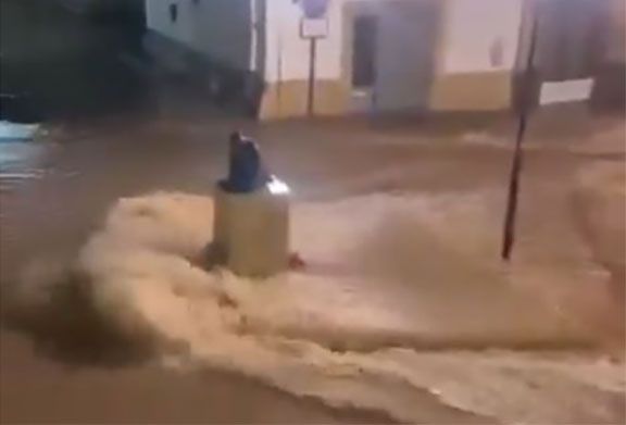 Fotograma d'un vídeo enregistrat al centre d'Alcanar.