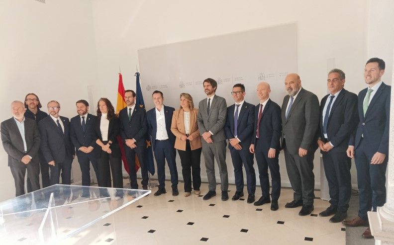 Jordi Jordan, alcalde de Tortosa, presentant la candidatura de Tortosa al Ministeri de Cultura a Madrid