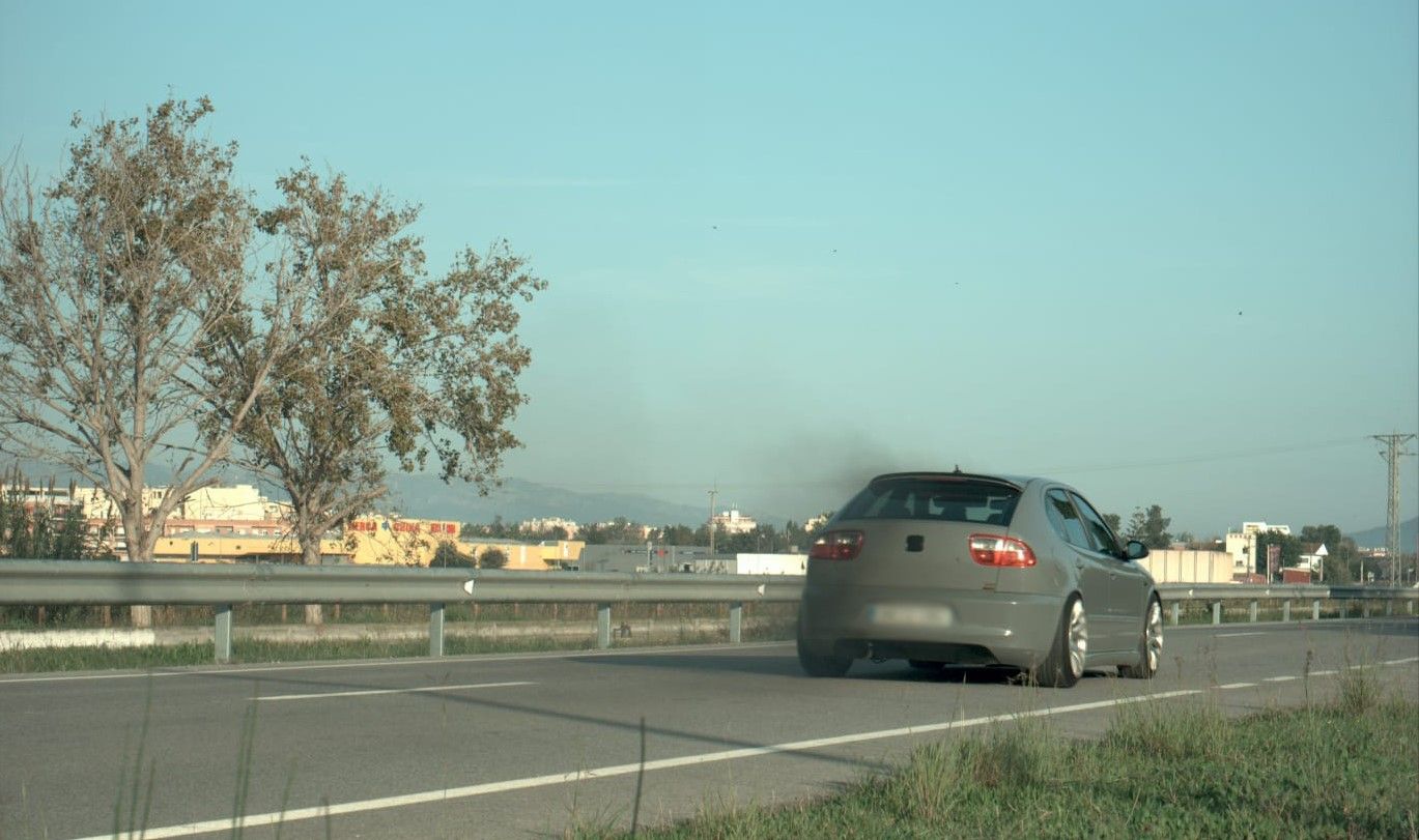 Imatge captada pel radar dels Mossos d'Esquadra d'un cotxe circulant a 198 km/h per la carreera del Canalet a Amposta  