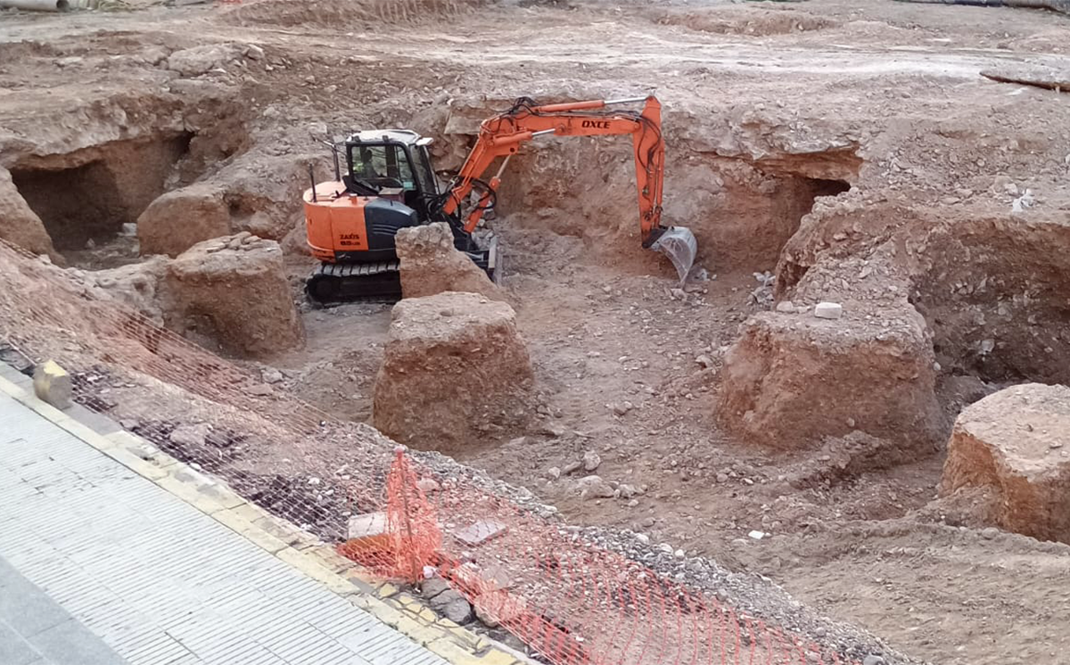 Imatge de la zona on s'han localitzat les restes arqueològiques.