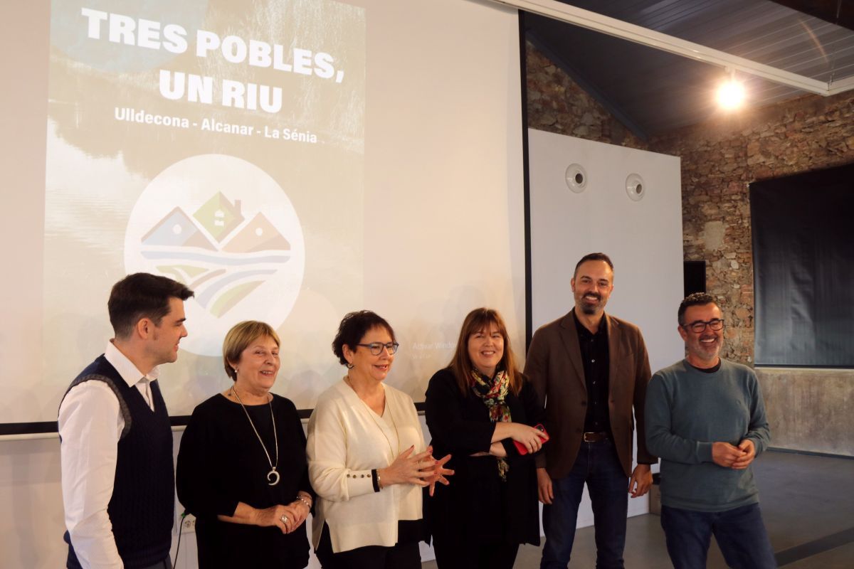 Presentació del cicle 'Tres pobles, un riu' a l'oficina de Turisme d'Ulldecona